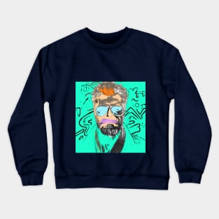 colorful serious man Crewneck Sweatshirt